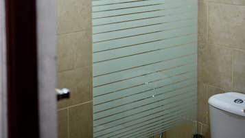 Deluxe Apartment | Bathroom | Shower, free toiletries, hair dryer, towels
