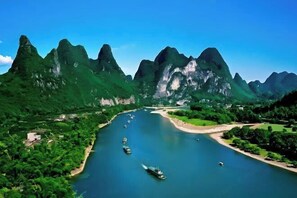 Aerial view - Yangshuo Huayuan Hotel (20 yuan Renminbi Scenic Area) (Yangshuo)