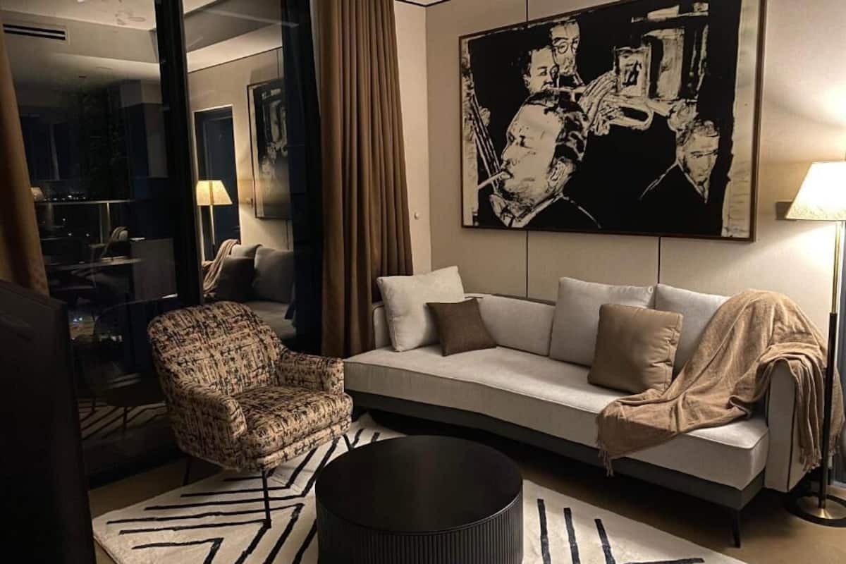 Apartamento, 2 quartos | Roupas de cama premium, frigobar, escrivaninha