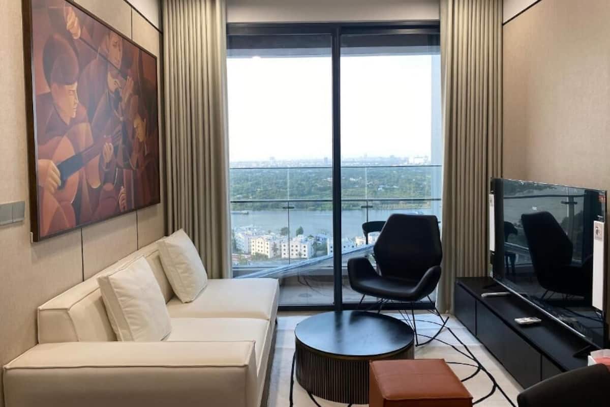 Apartamento, 2 quartos | Roupas de cama premium, frigobar, escrivaninha