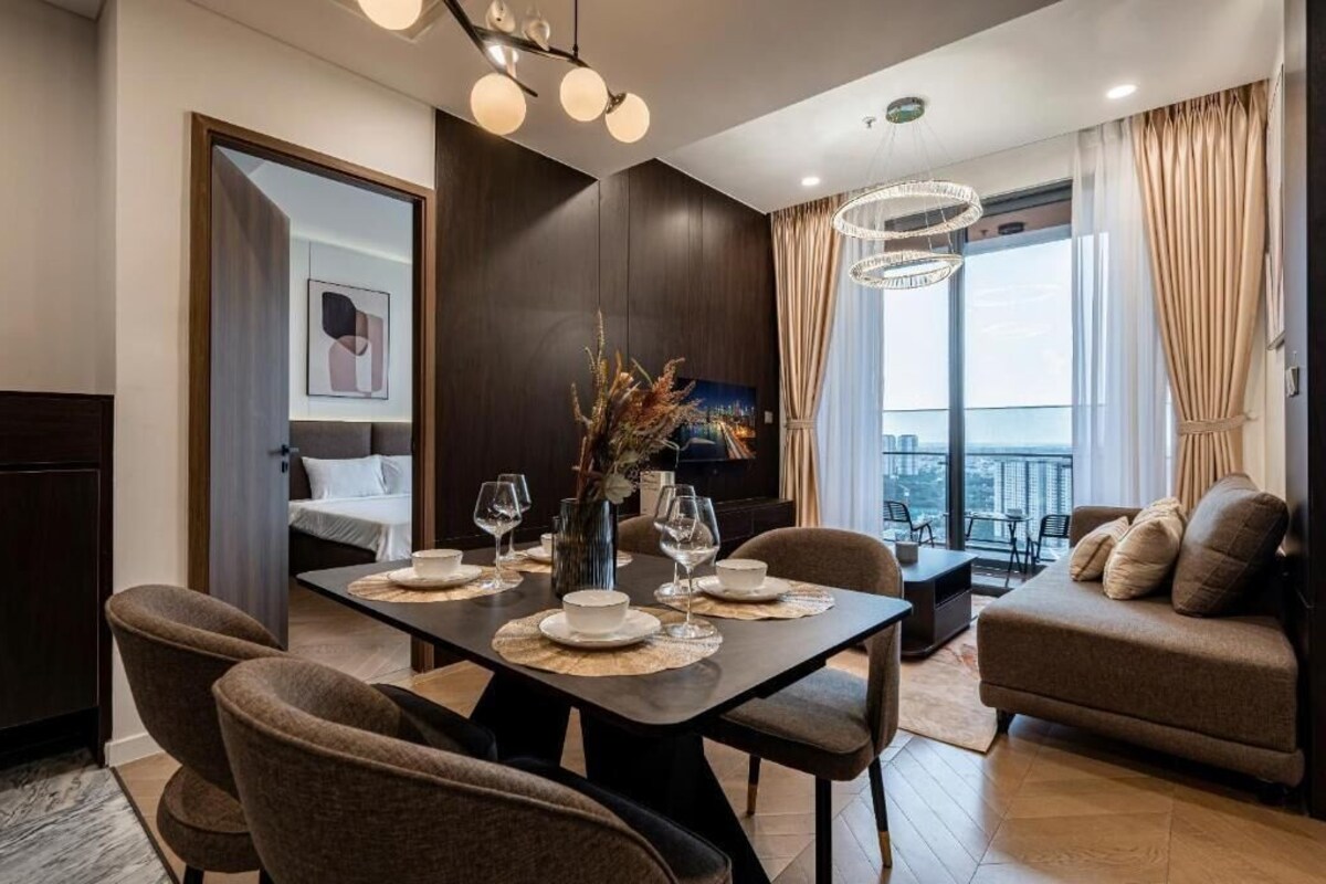 Apartment, 2 Bedrooms | Premium bedding, minibar, desk, laptop workspace