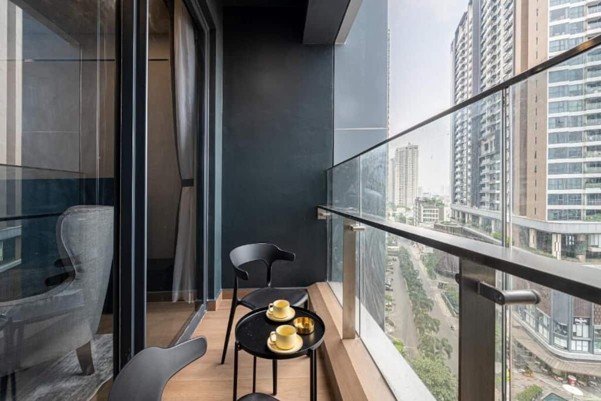 Apartamento, 2 quartos | Roupas de cama premium, frigobar, escrivaninha