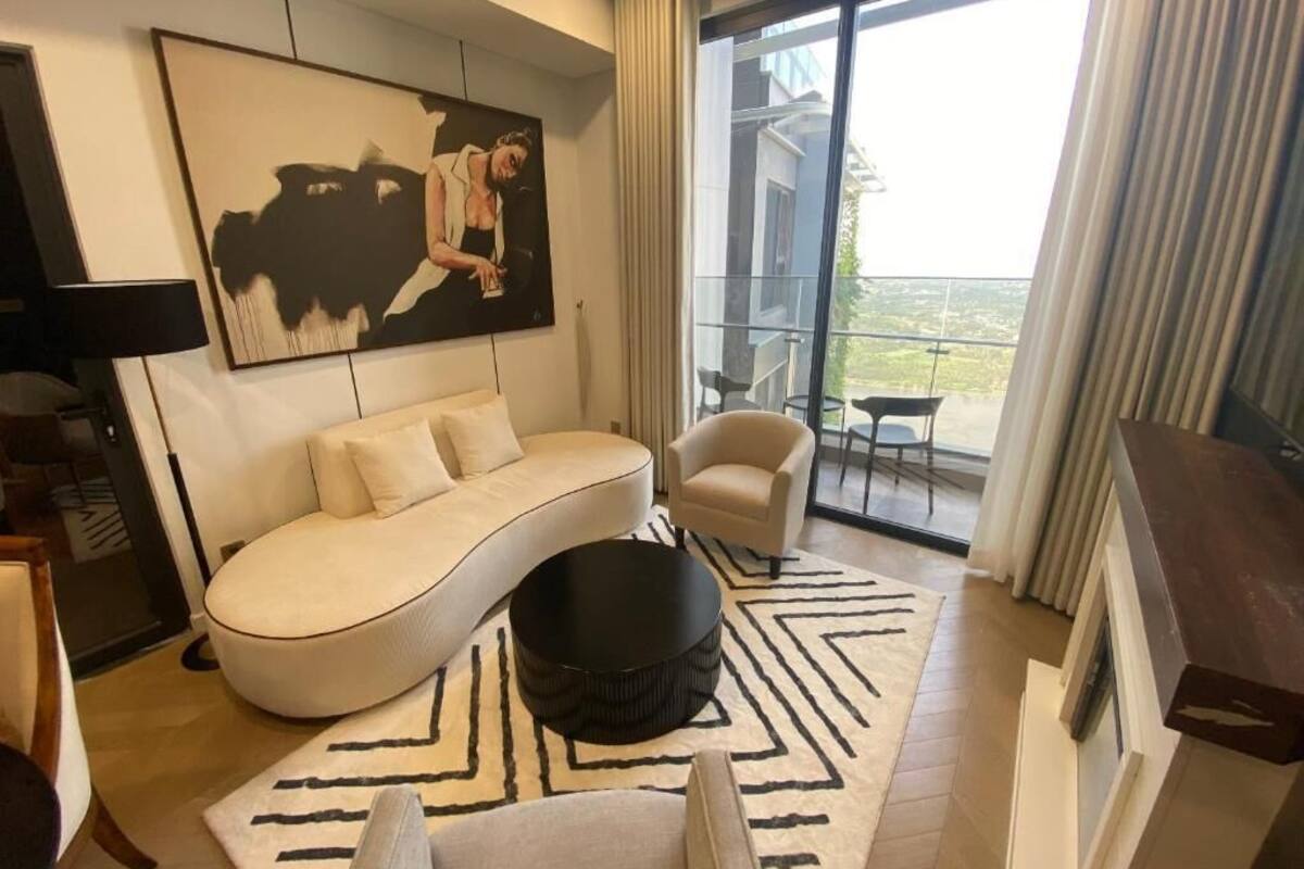 Apartamento, 2 quartos | Roupas de cama premium, frigobar, escrivaninha