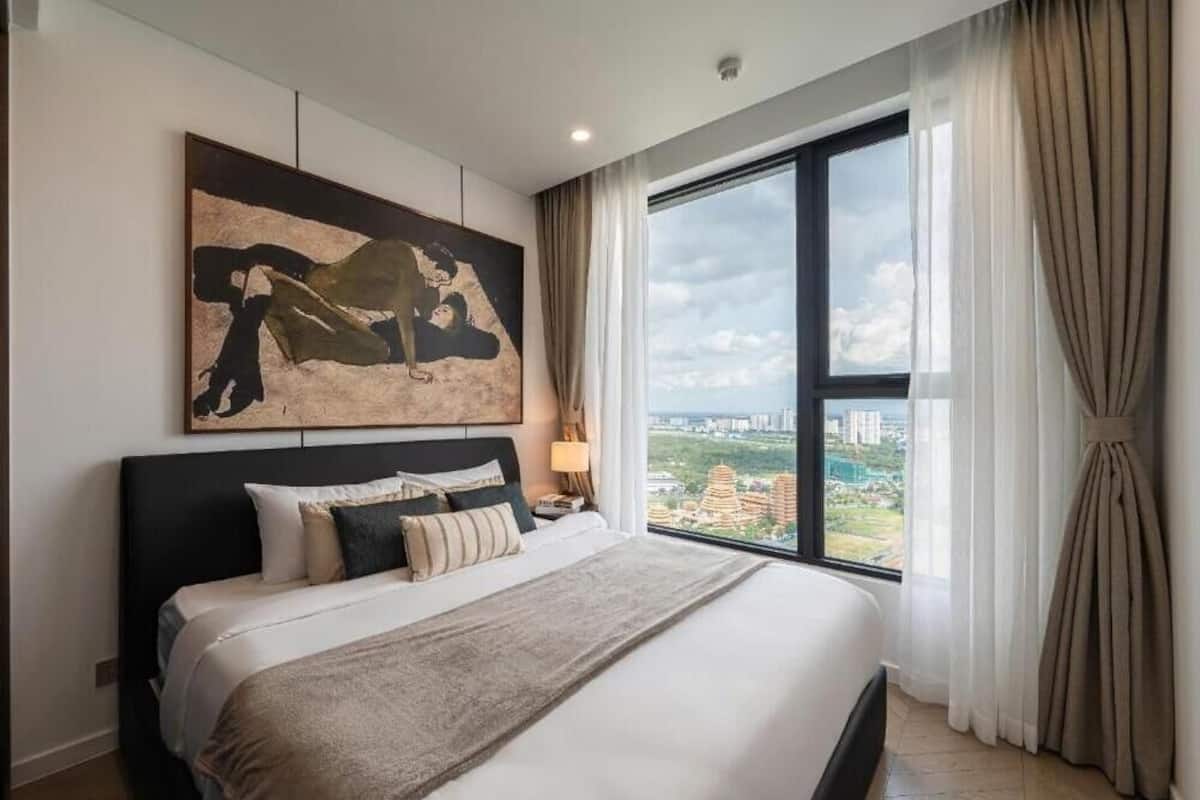 Apartamento, 3 quartos | Roupas de cama premium, frigobar, escrivaninha
