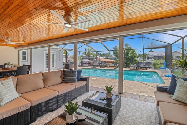 A heated pool