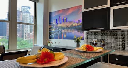 Downtown Cleveland: Steps To Sports & Events 2 Bedroom Condo by RedAwning
