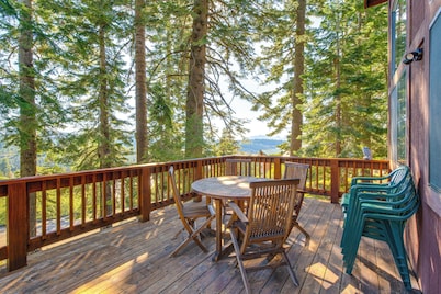 Deck w/ Mountain Views: Cabin in Bear Valley!