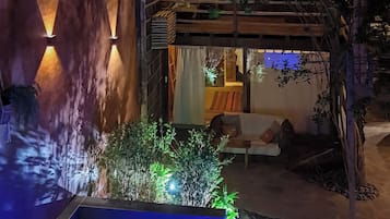 Comfort Room, Balcony, Pool View | Terrace/patio