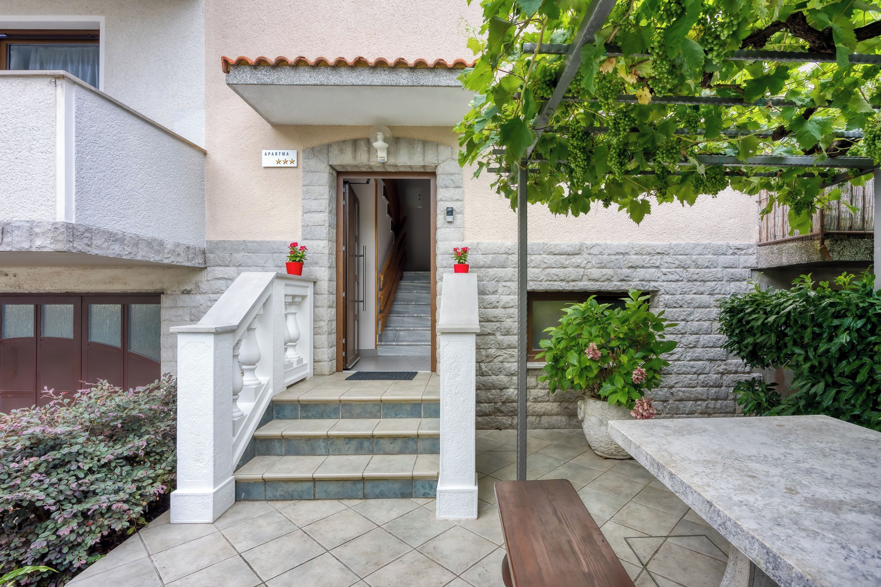 Façade de l’hébergement