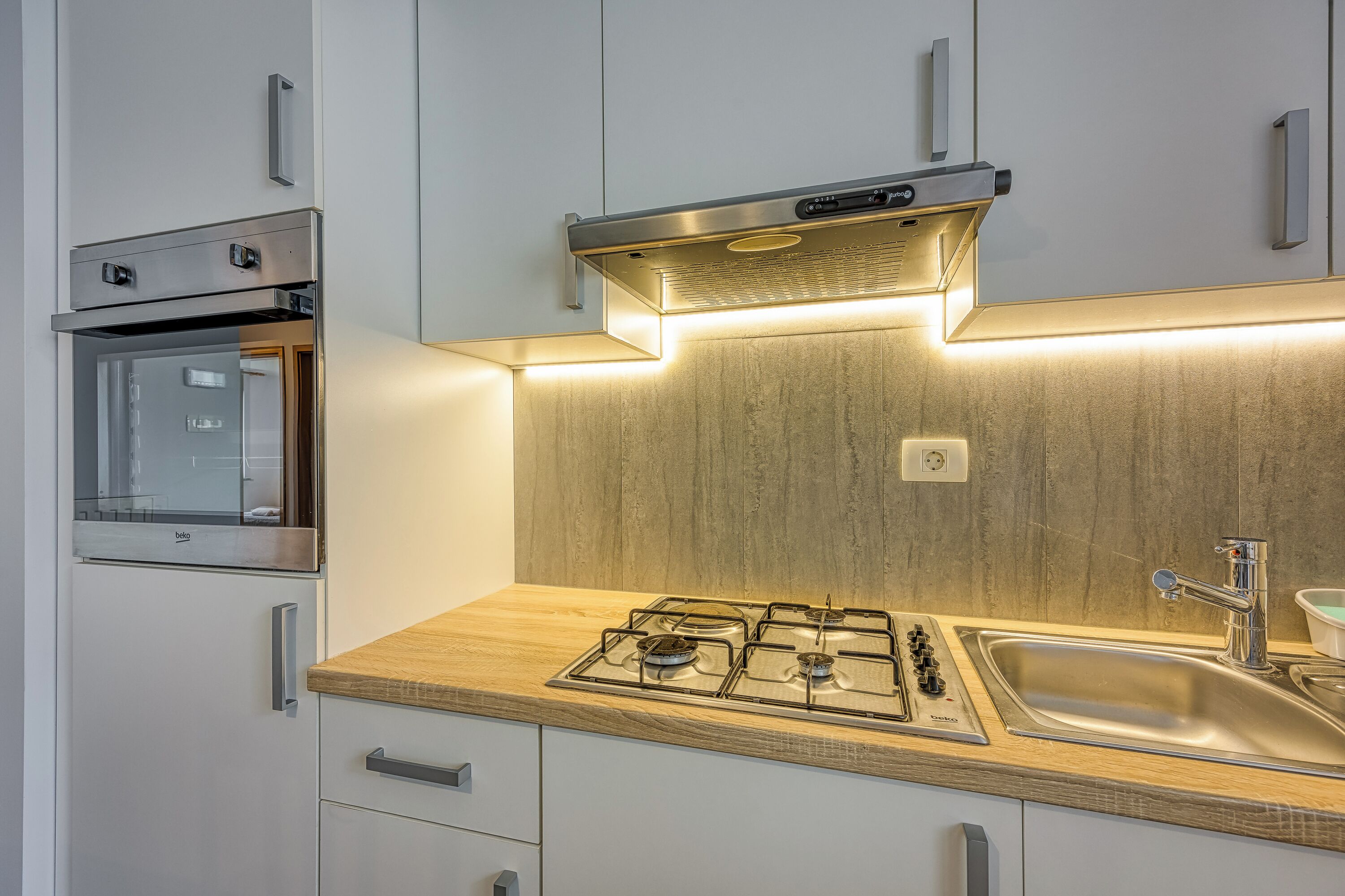 Family Apartment, Multiple Bedrooms (Cesar's Karst Apartment Ruj) | Private kitchen | Fridge, oven, stovetop, toaster