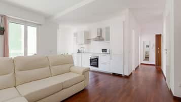 Een flatscreentelevisie