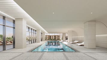 Indoor pool, seasonal outdoor pool