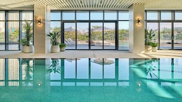 Indoor pool, seasonal outdoor pool