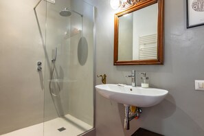 Regadera, secadora de cabello, bidet, toallas 