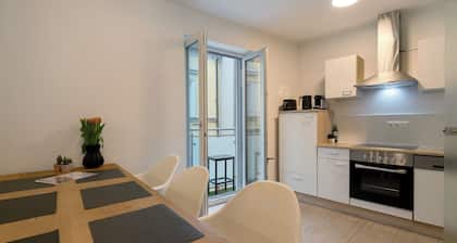 Ferienwohnung 'Wohnung 4 Rosenstraße' mit Balkon