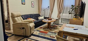 TV, DVD player, stereo