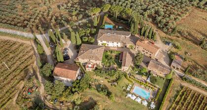 Country retreat 18 people near Greve in Chianti in a Santo Stefano Winery. NEW!