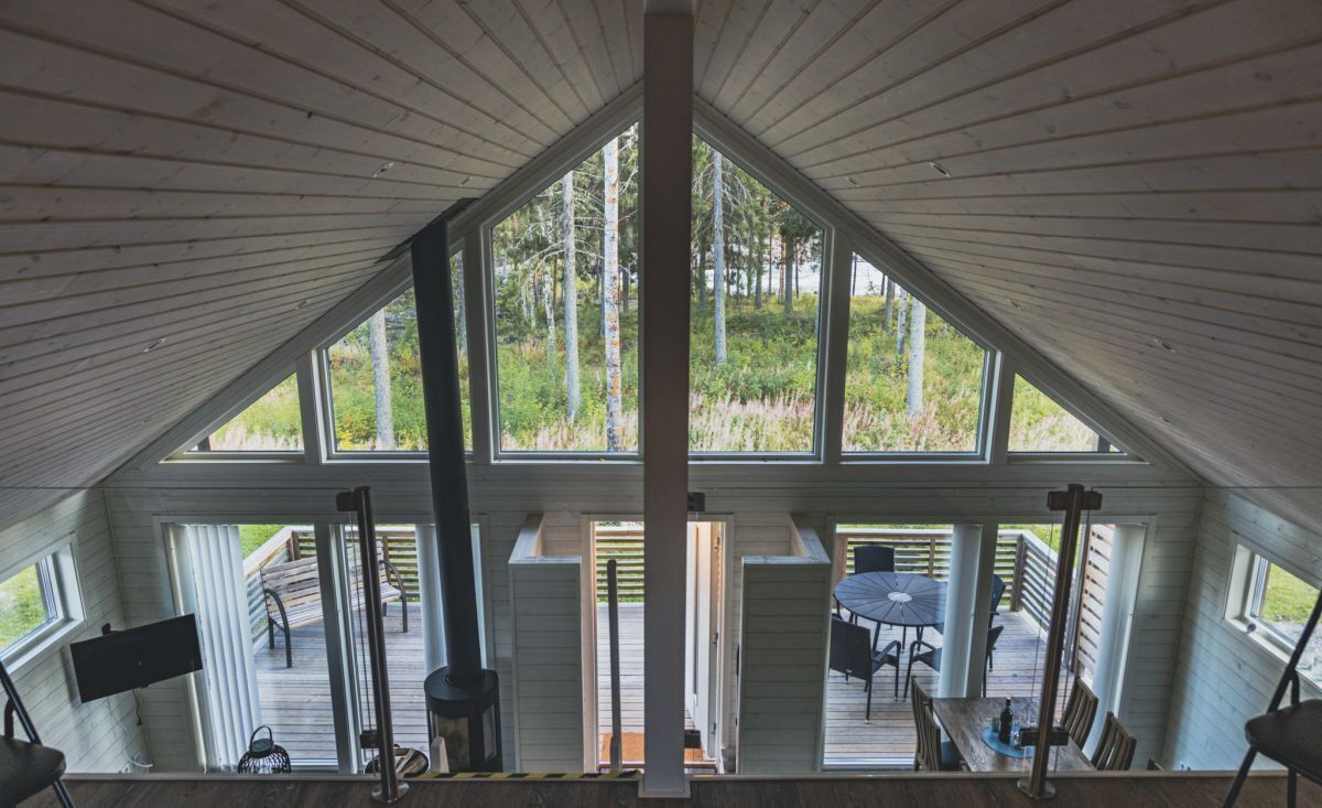 Comfort huisje, 3 slaapkamers, uitzicht op rivier | Uitzicht vanuit de kamer