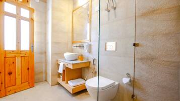 Shower, soap, shampoo