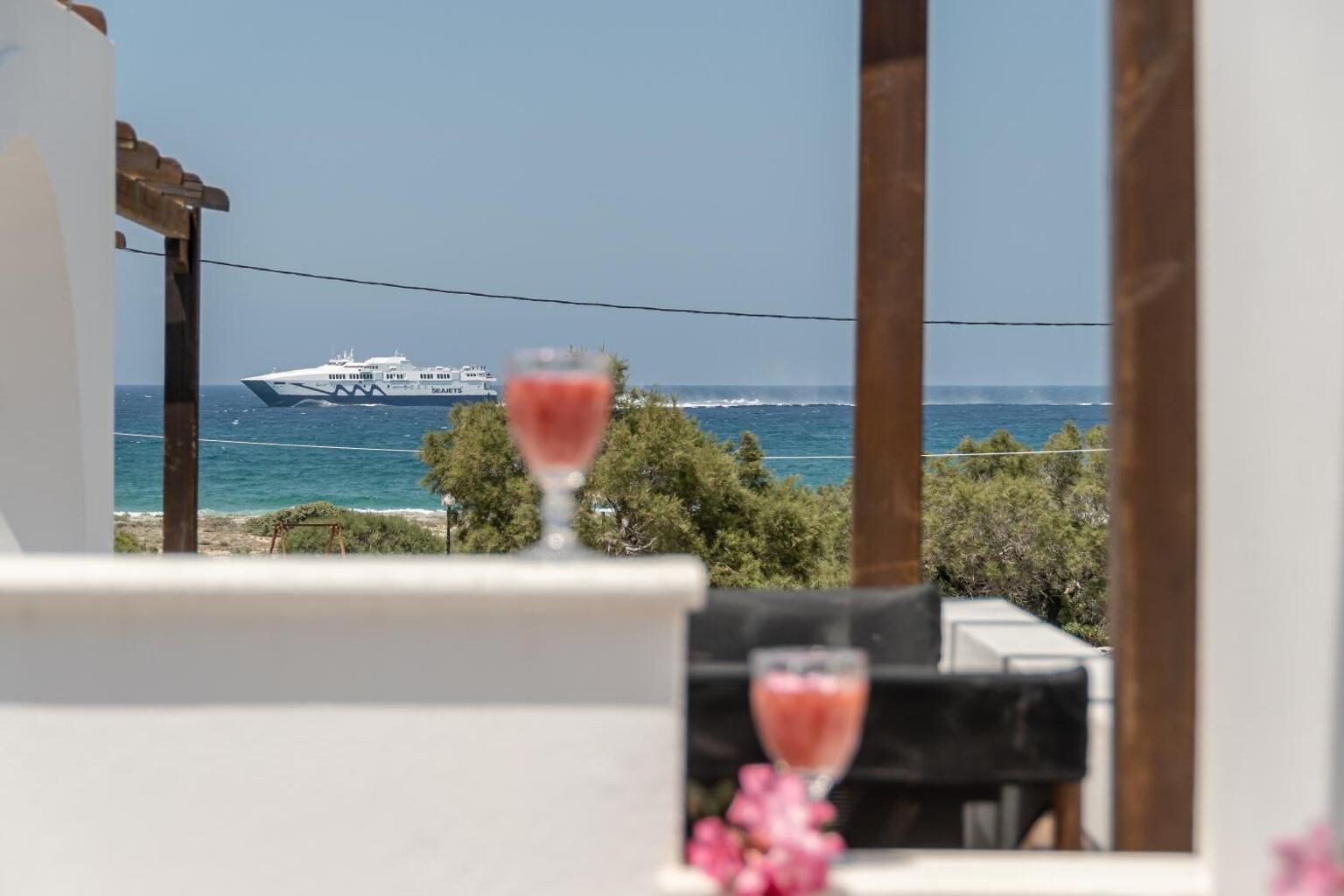 Kahden hengen comfort-huone, parveke, merinäköala | Terassi/patio