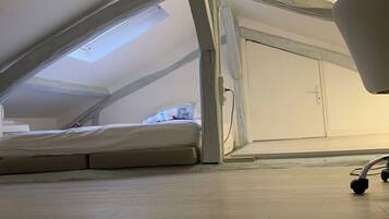 1 bedroom, iron/ironing board, travel crib, WiFi