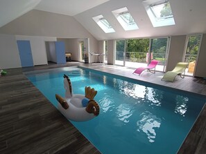 Indoor pool, a heated pool