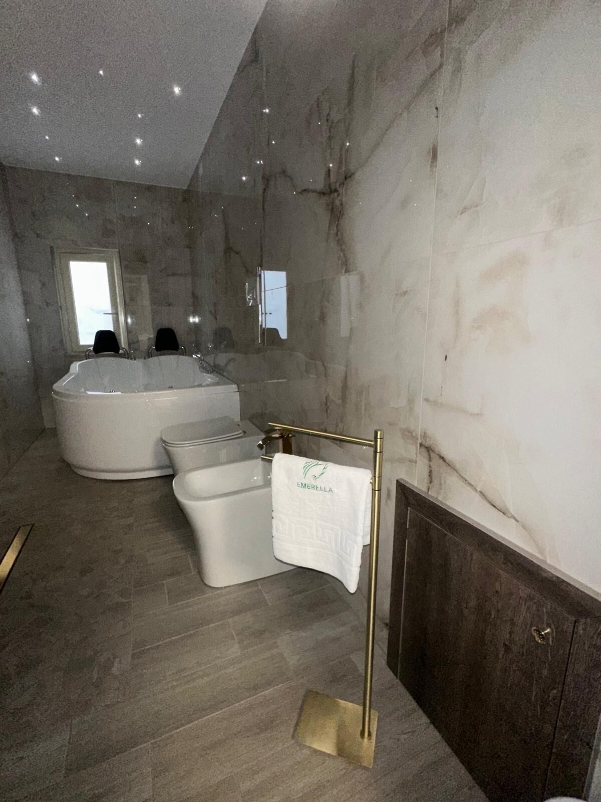 吹风机、坐浴桶、毛巾、肥皂