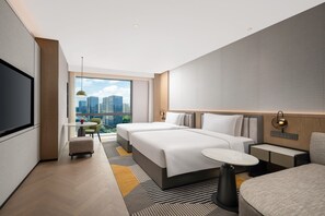 房內夾萬、遮光窗簾/窗簾、免費 Wi-Fi、床單