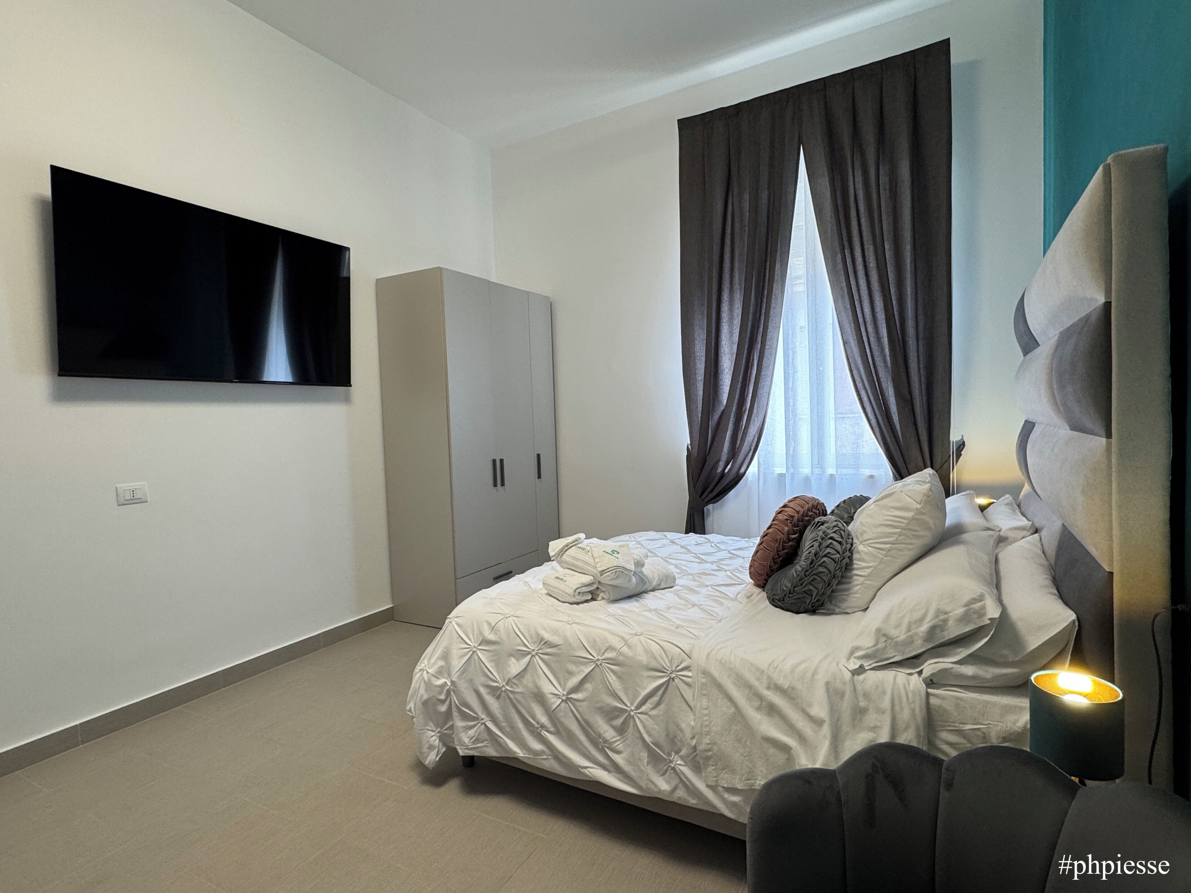 Premium bedding, down duvets, individually decorated