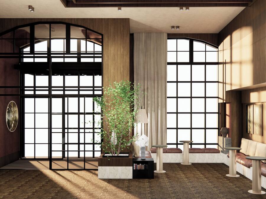 Sala de estar en el lobby
