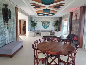 Villa, Multiple Bedrooms, Smoking, Balcony | Dining - Perfect Beach Location For Families And Weddings (Costa Mujeres)