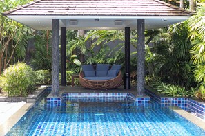 Pool - Tropical Haven 4 Bedroom Pool Villa with BBQ & Karaoke (Tambon Choeng Thale)