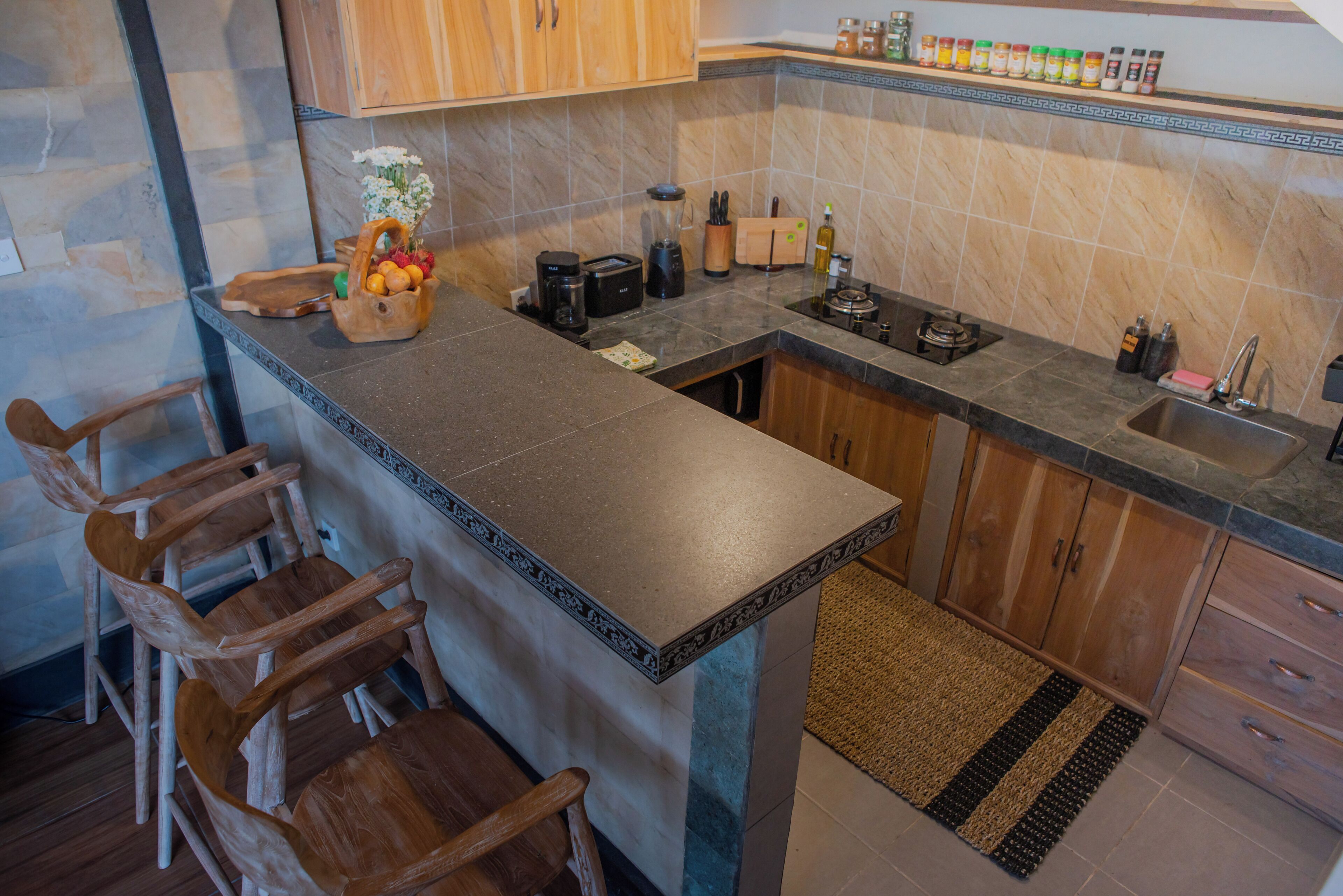 Luxury Villa, 3 Bedrooms, Private Pool, Garden View | Private kitchen | Full-sized fridge, microwave, oven, stovetop