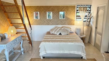 1 habitación, tabla de planchar con plancha, cuna de viaje y wifi
