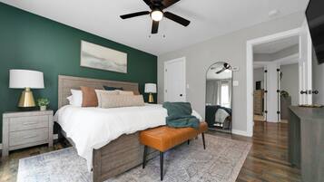 3 habitaciones, tabla de planchar con plancha, cuna de viaje y wifi