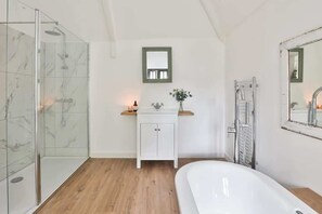 Shower, hair dryer