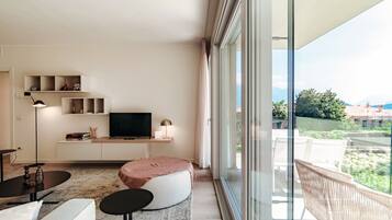 Apartemen | 2 kamar tidur, seprai premium, dan selimut bulu angsa