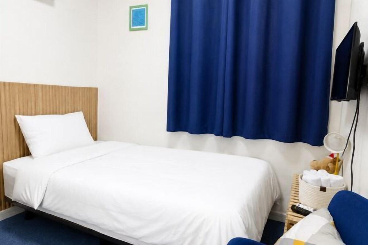 Blackout drapes, iron/ironing board (on request), WiFi (free)