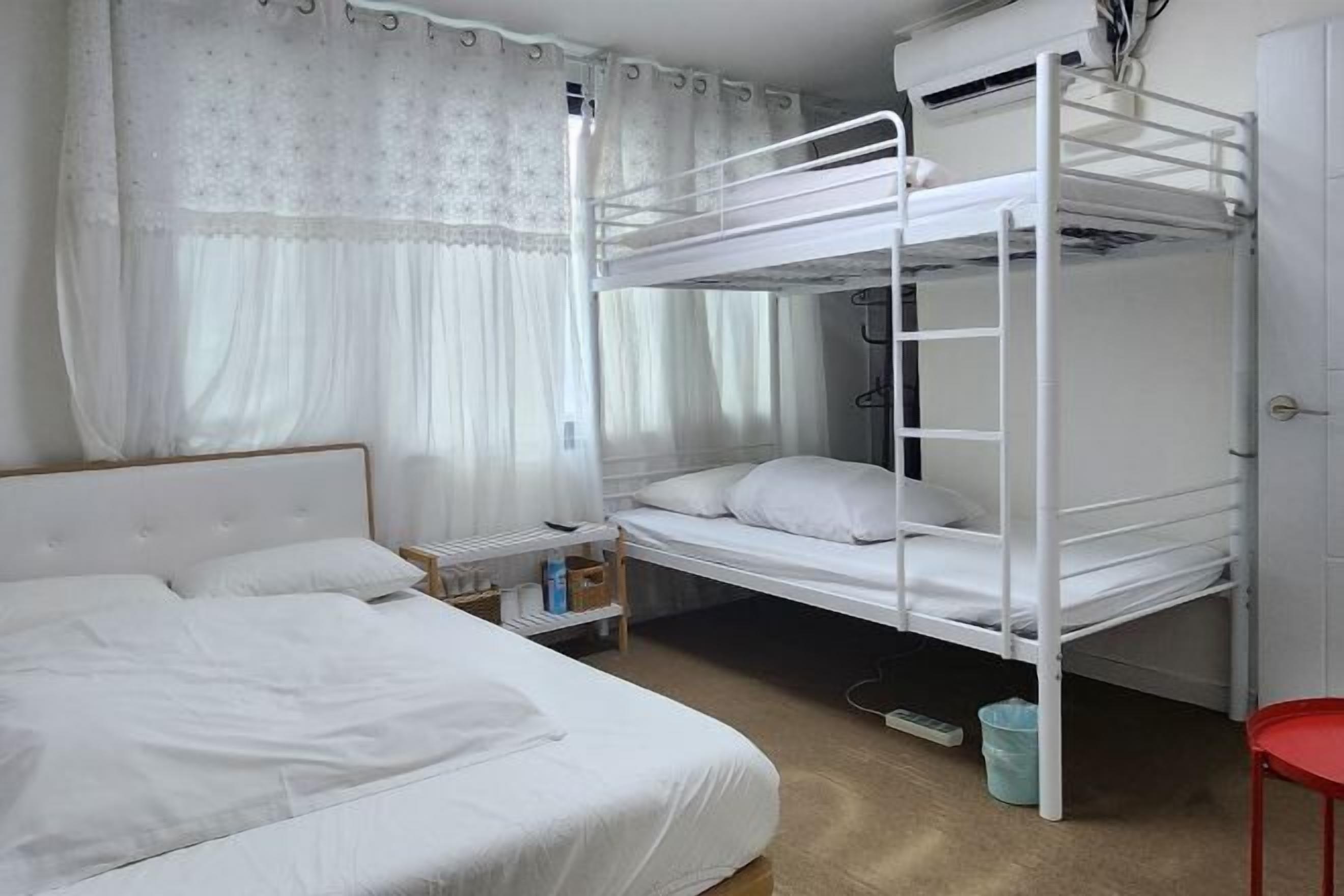 Blackout curtains, iron/ironing board, free WiFi