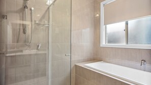 Shower, hair dryer