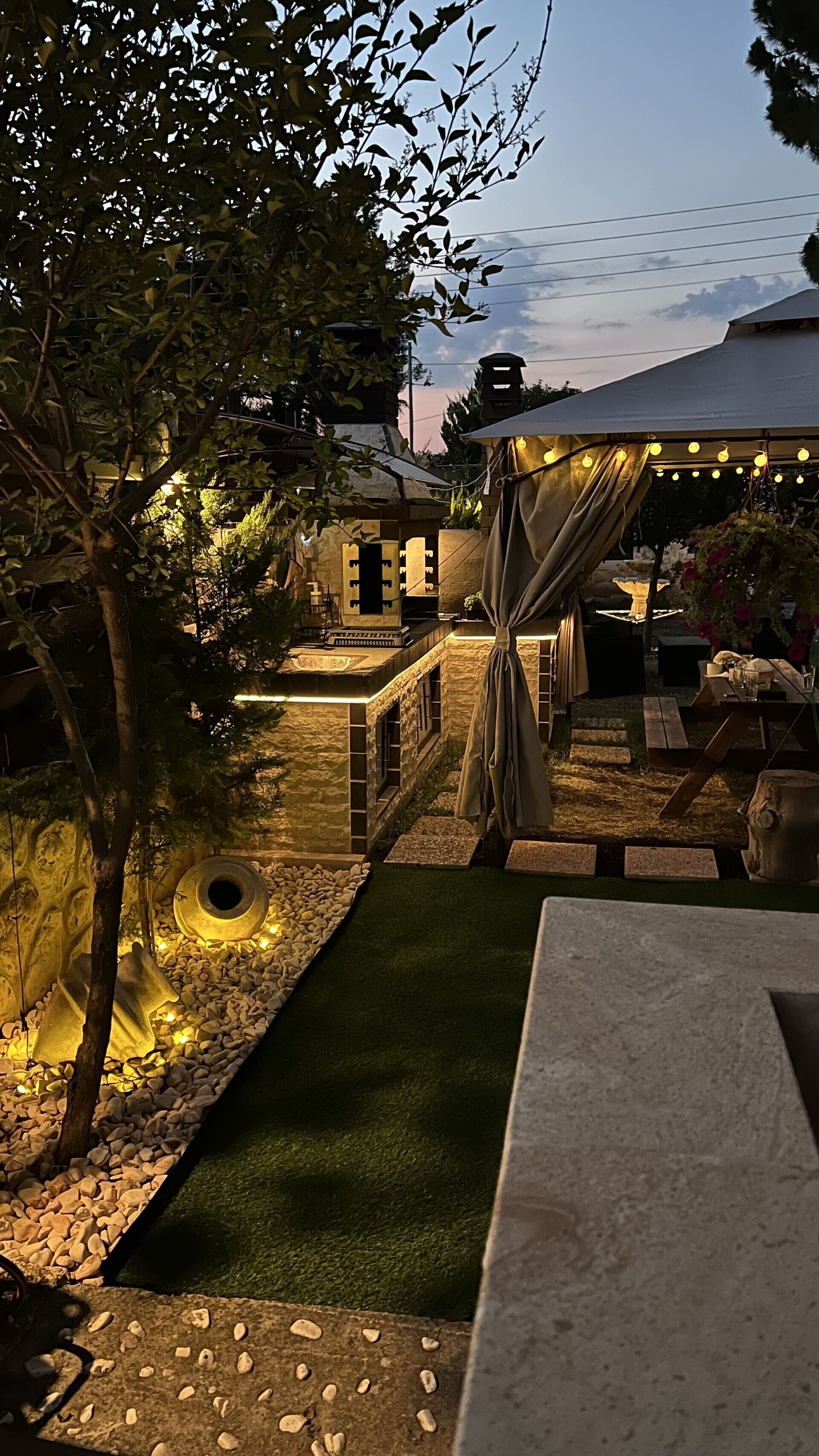 Overnattingsstedets uteområder