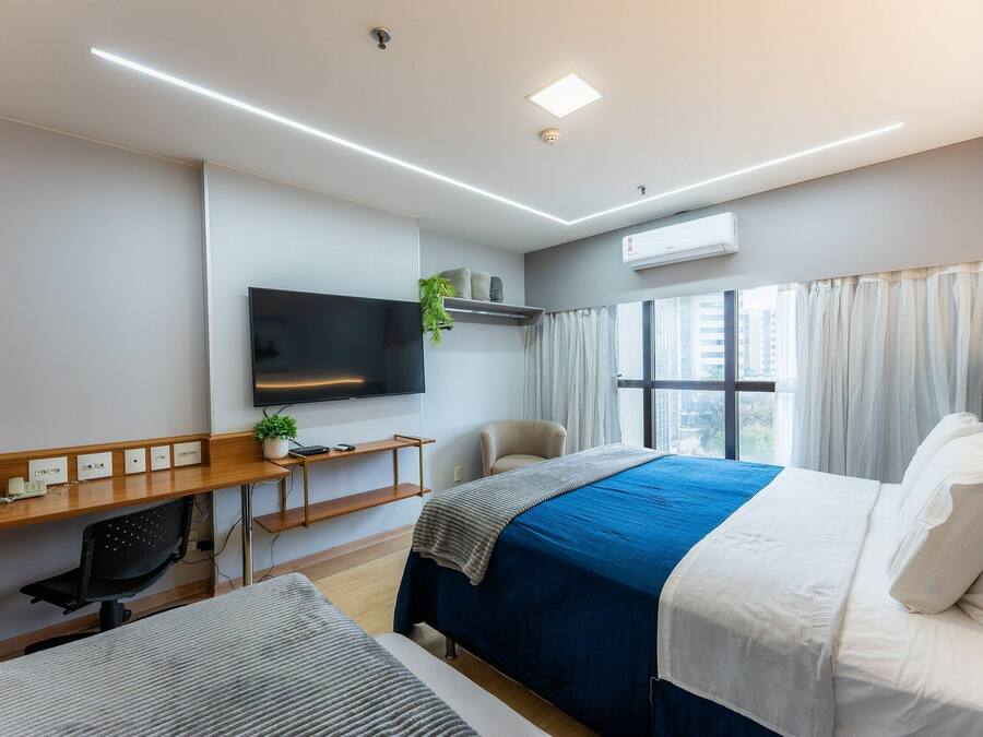 Hotel comfort Taguatinga 3 | Blackout drapes, iron/ironing board, WiFi (free), bed sheets
