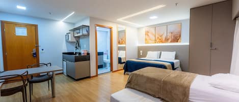 1 chambre, rideaux occultants, fer et planche à repasser, Wi-Fi gratuit