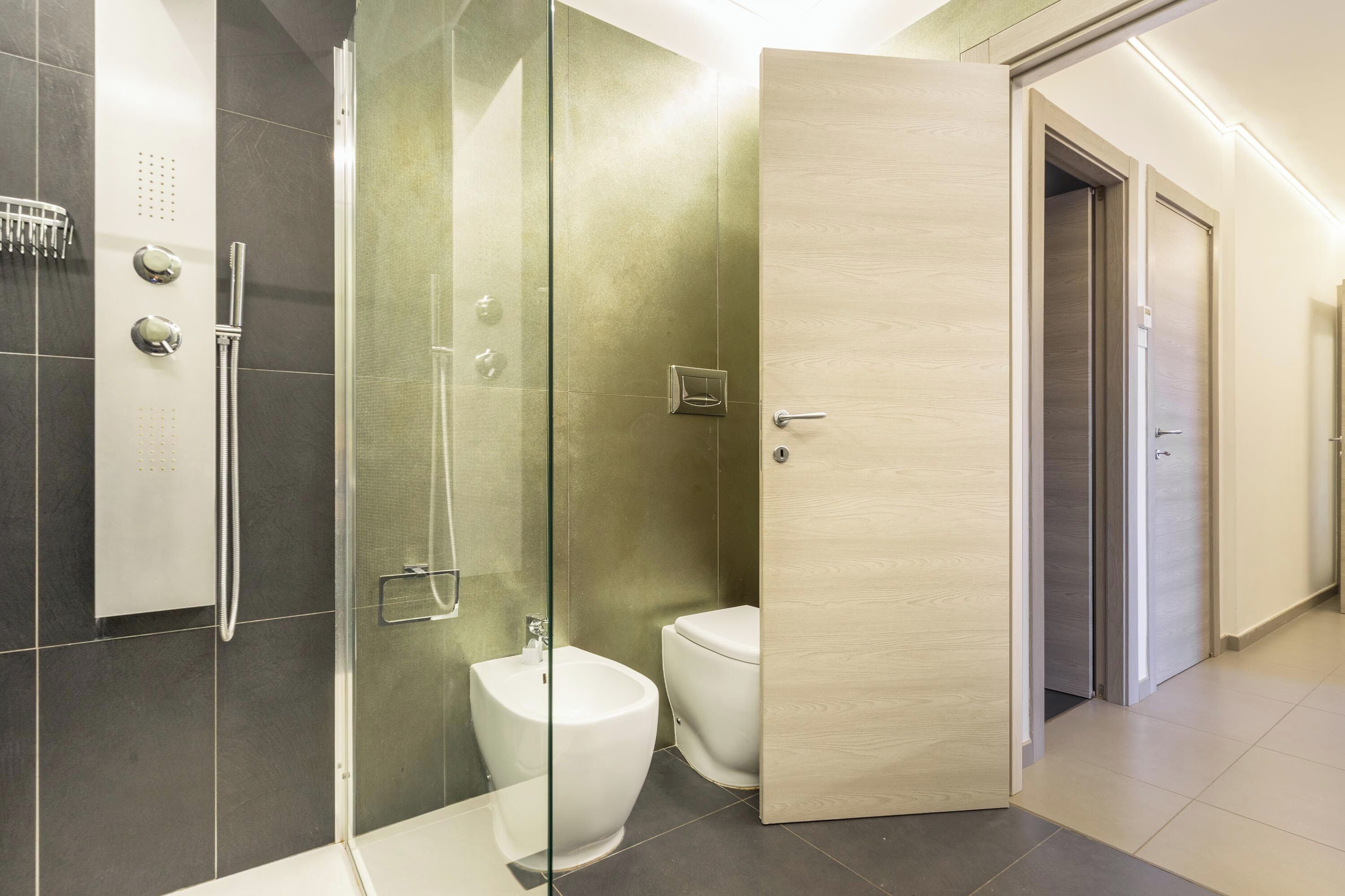 Appartement | Salle de bain | Douche, douche à « effet pluie »