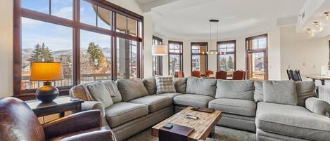 TV, fireplace, offices