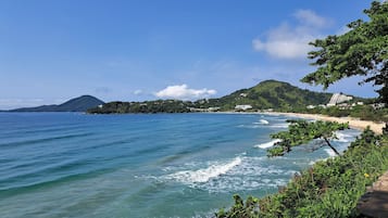 Una playa cerca, arena blanca, 13 bares en la playa