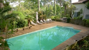 屋外プール、温水プール