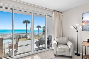 Condo, Multiple Beds (Sterling Sands 103) | Living area | TV - Sterling Sands 103 (Destin)