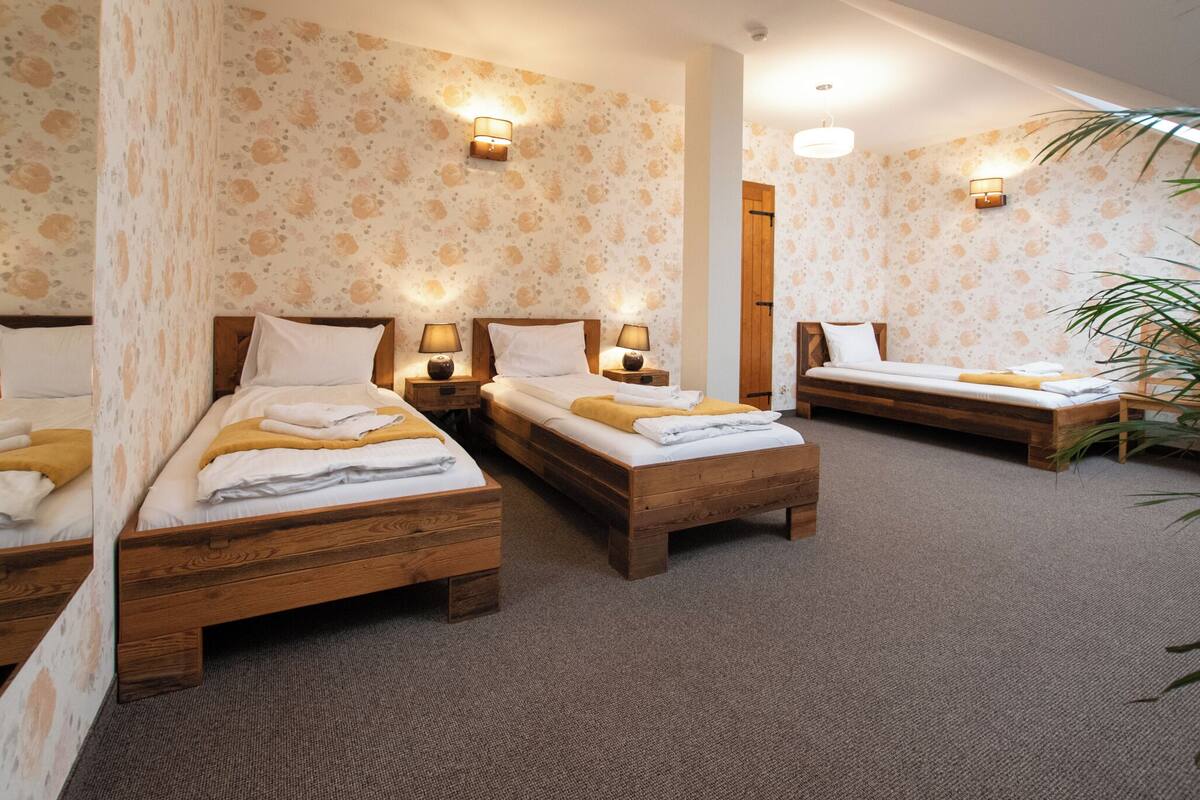 Comfort Triple Room | Desk, laptop workspace, blackout drapes, iron/ironing board (on request)