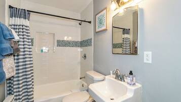 Towels, soap, toilet paper